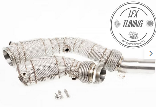 LFX BMW S55 Downpipes als Katersatz oder 200 Zeller - M2 F87 / M3 F80 / M4 F82 F83